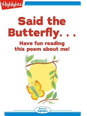 cover image of Said the Butterfly